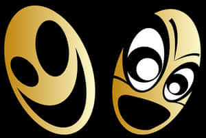 Comedy_ Tragedy_ Masks_ Vector PNG image with transparent background