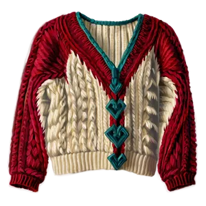 Comfortable Red Sweater Png 06292024 PNG Image