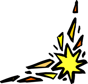 Comic Book Explosion Illustration PNG