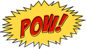 Pow Comic Book Sound Effect No Background - Comic Book Effect Png, Transparent Png PNG image with transparent background
