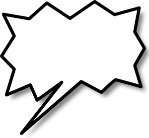 Comic Book Style Speech Bubble PNG Image