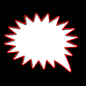 Comic Style Speech Bubble Outline PNG
