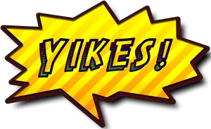 Comic_ Yikes_ Exclamation PNG Image