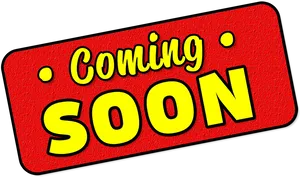 Coming Soon Announcement Banner PNG Image