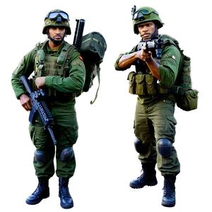 Commando Squad Soldiers Png 06122024 PNG Image