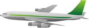 Commercial Airplane Illustration PNG Image