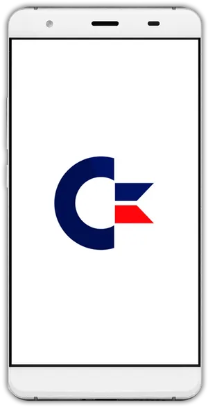 Commodore64 Logo Smartphone Display PNG Image