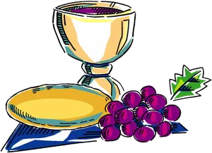 Communion Elements Illustration PNG Image