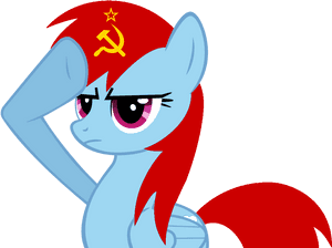 Communism, Rainbow Dash, Rainbow Dash Salutes, Safe, - Rainbow Dash Salute PNG image with transparent background