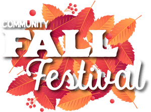 Community Fall Festival Graphic PNG image with transparent background