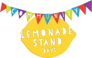 Community Lemonade Stand Days Banner PNG Image