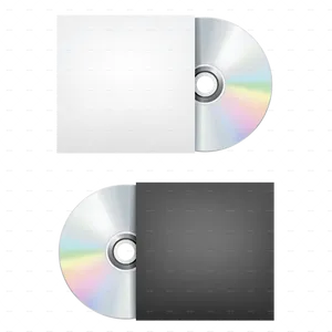 Compact Discand Cover Mockup PNG Image