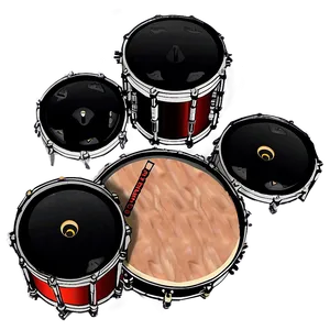 Compact Drum Kit Design Png Lbq PNG Image