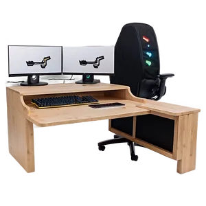 Compact Gaming Desk Space Png 06212024 PNG Image