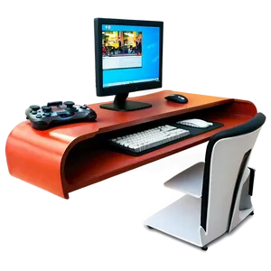 Compact Gaming Desk Space Png 73 PNG Image