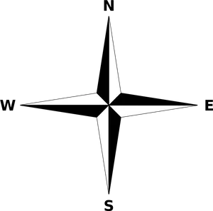 Compass Rose Cardinal Directions PNG Image