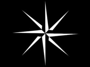 Compass Rose Graphic PNG image with transparent background