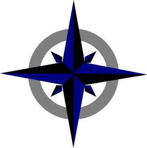 Bluegrey Compass Rose Clip Art - Easy Cool Compass Rose, HD Png Download PNG image with transparent background