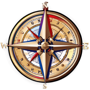 Compass Rose Illustration PNG 05252024 PNG image with transparent background