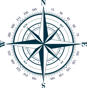 Compass Rose Nautical Chart PNG Image