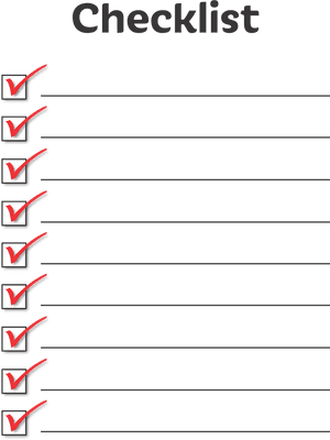 Completed Checklist Vector PNG with transparent background
