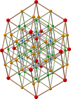 Complex Crystal Lattice Structure PNG Image