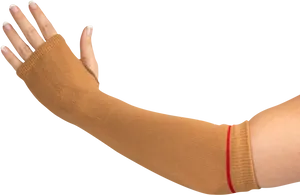 Compression Arm Sleeve Tan Background PNG Image