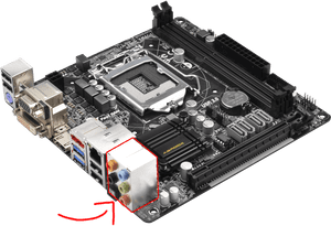 B85m-itx 2 - Lga 1150 Motherboard Itx B85m Itx, HD Png Download PNG image with transparent background