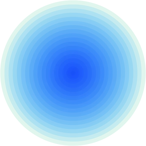 Concentric Blue Circles Gradient PNG Image