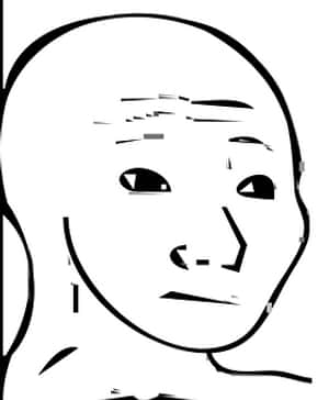 Concerned Man Sketch PNG image with transparent background