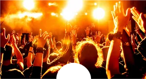 Concert Crowd Celebration PNG Image