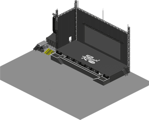 Jimmy Kimmel Live Show Stage - Architecture, HD Png Download PNG with transparent background