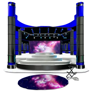 Concert Stage With Video Wall Png Awc1 PNG Image