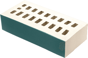 Wienerberger Standard Green Glazed Single Brick - Wienerberger Glazed White Brick, HD Png Download PNG
