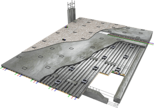 Concrete Frame Display - Cellular Concrete Floor Raceway, HD Png Download PNG with transparent background