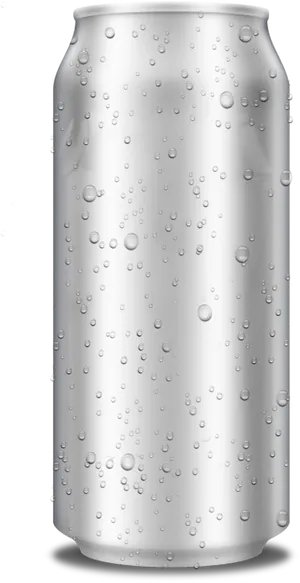 Condensation Covered Aluminum Can PNG Image