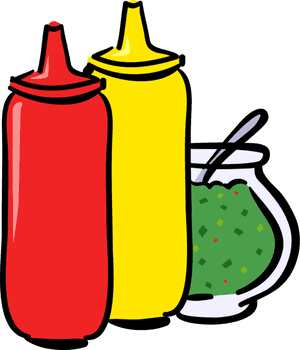 Vector Illustration Of Ketchup, Mustard And Relish - Ketchup Mustard Relish Clipart, HD Png Download PNG image with transparent background