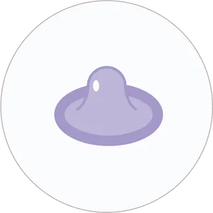 Condom Icon Purple PNG Image