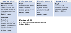 Conference Agenda Schedule PNG