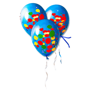 Confetti Balloons PNG 05042024 PNG image with transparent background