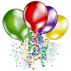 Confetti Balloons PNG joe PNG image with transparent background
