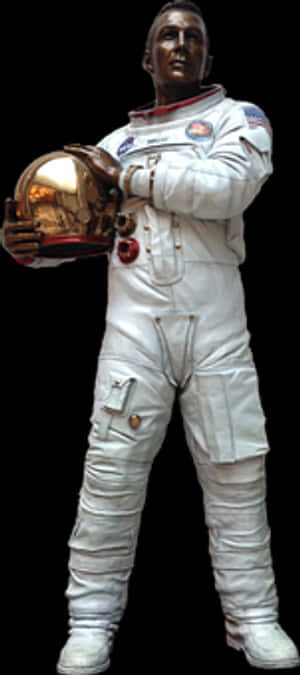 Confident Astronautwith Helmet PNG with transparent background