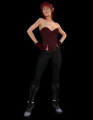Confident Elfin Modern Outfit PNG image with transparent background