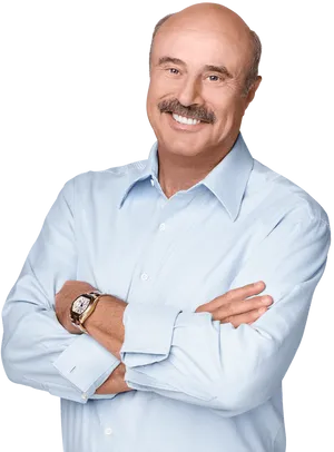 Confident Man Crossed Arms PNG Image