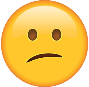 Confused Emoji Expression PNG Image