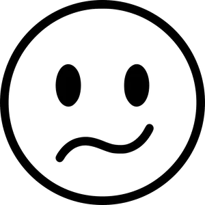 Confused Smiley Face Icon PNG Image