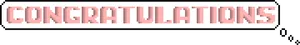 Congratulations Pixelated Text Banner PNG Image