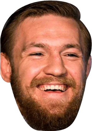 Conor Mc Gregor Smiling Portrait PNG Image