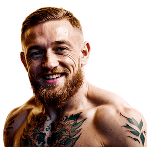 Conor McGregor Smiling Portrait PNG xvp48 PNG image with transparent background