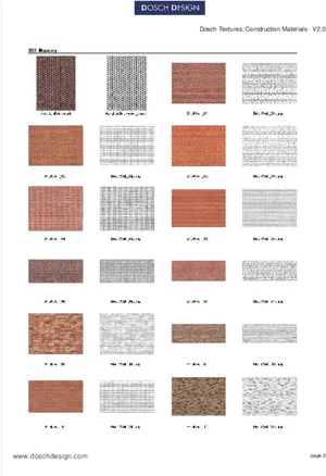 Construction Material Textures Dosch Design PNG Image